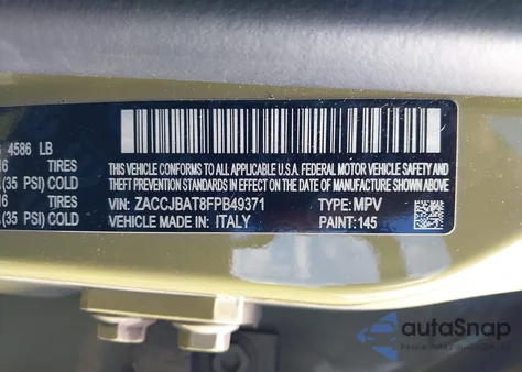 2015 Jeep Renegade Sport из США, поврежденный, VIN ZACCJBAT8FPB49371